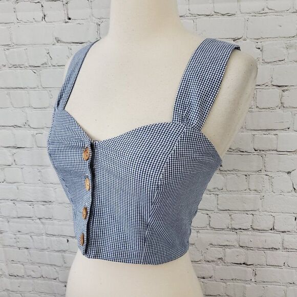 Show Me Your Mumu Debbie Top Tuscany Gingham XS - Picture 4 of 7